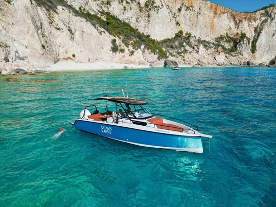Ryck 280 "Adriana" - Pelagos Cruises - zakynthos yacht rental - private boat tours - yacht zakynthos - up