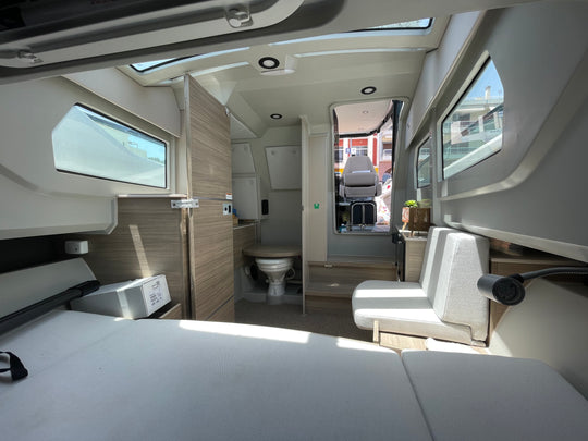 SAXDOR 320GTO "Barbara" - Pelagos Cruises - zakynthos yacht rental - private boat tours - yacht zakynthos - inside cabin
